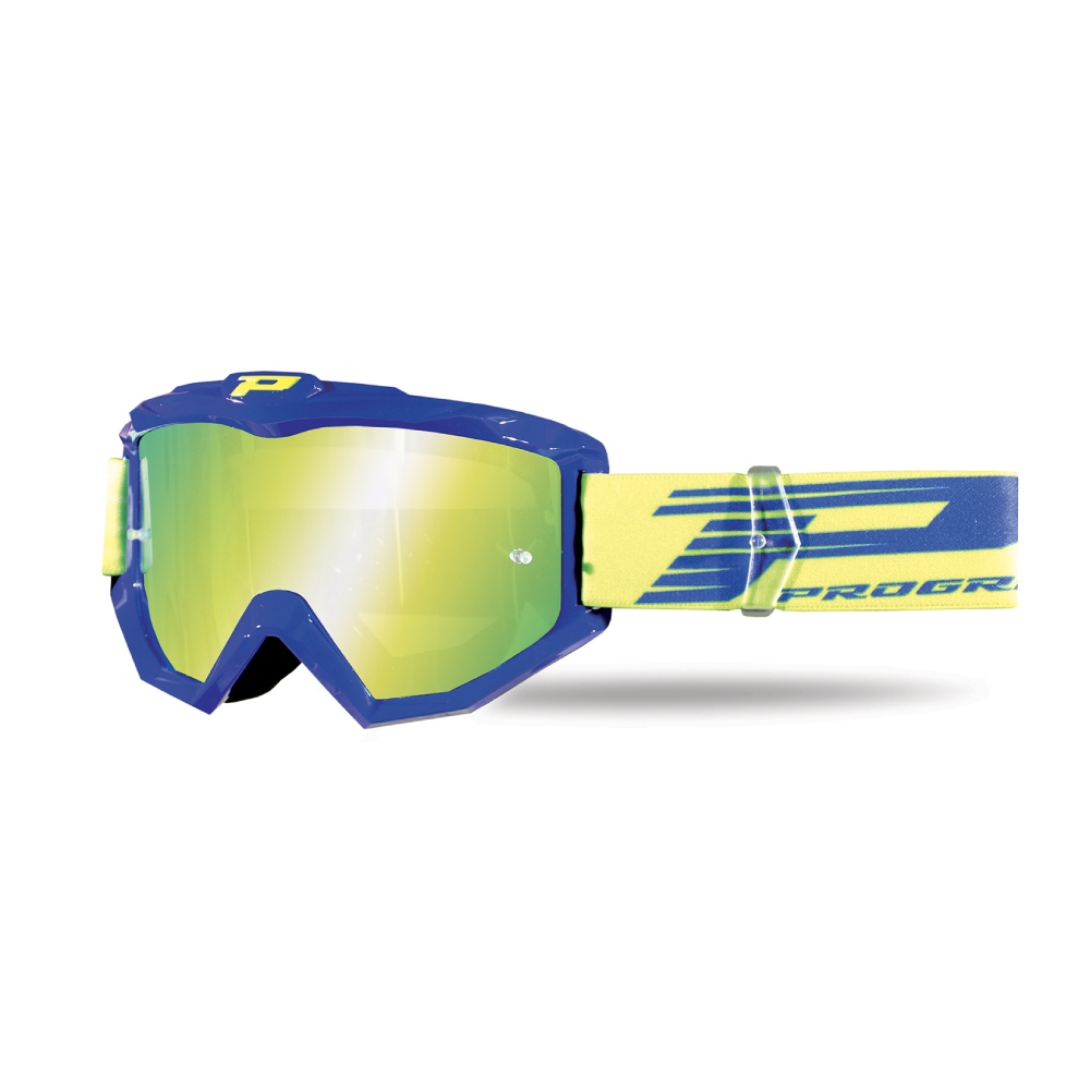 Goggles Pro Grip Atzaki - Blue mirrored lens yellow 3201-104-FL