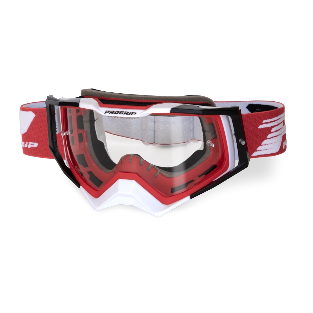 Goggles Pro Grip Rapid - Red White Black clear lens 3309-161-TR
