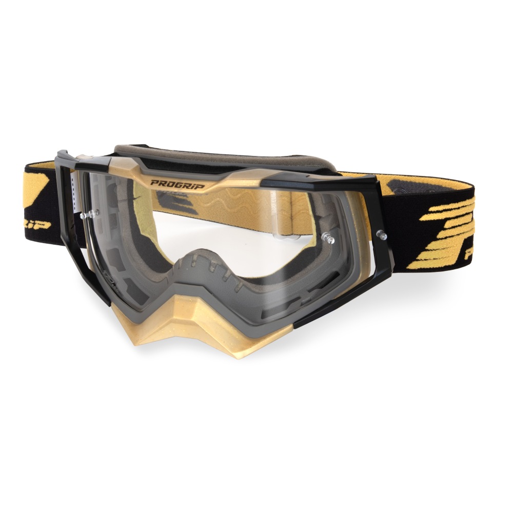 Goggles Pro Grip Rapid - Grey Gold Black clear lens 3309-380-TR