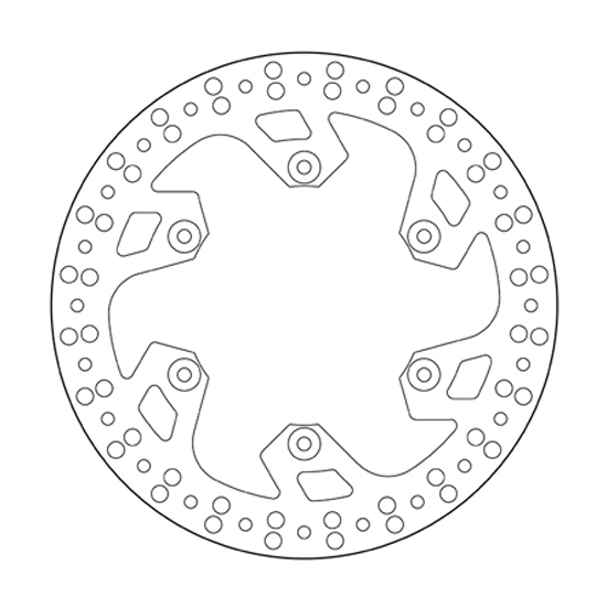 Brake disc Brembo Serie Oro Yamaha WR 450 F (03-18) rear 68B40790