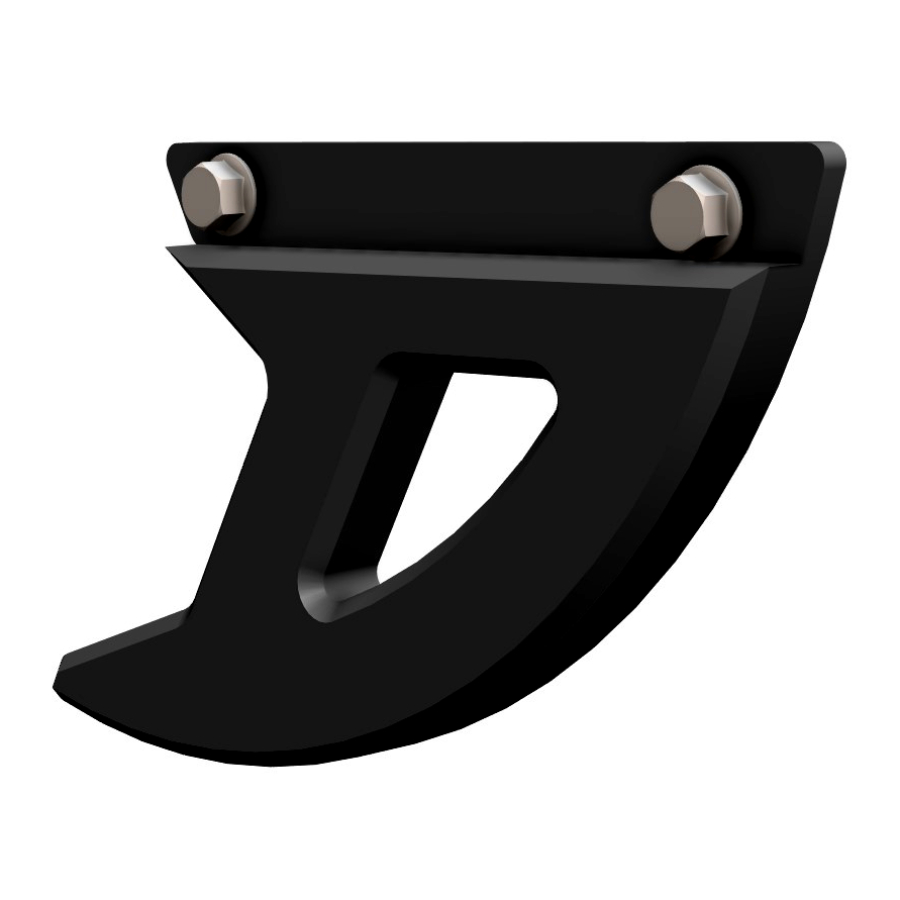 Disc Guard rear DTC Kawasaki KX 250 (03-08) black 92065A0300