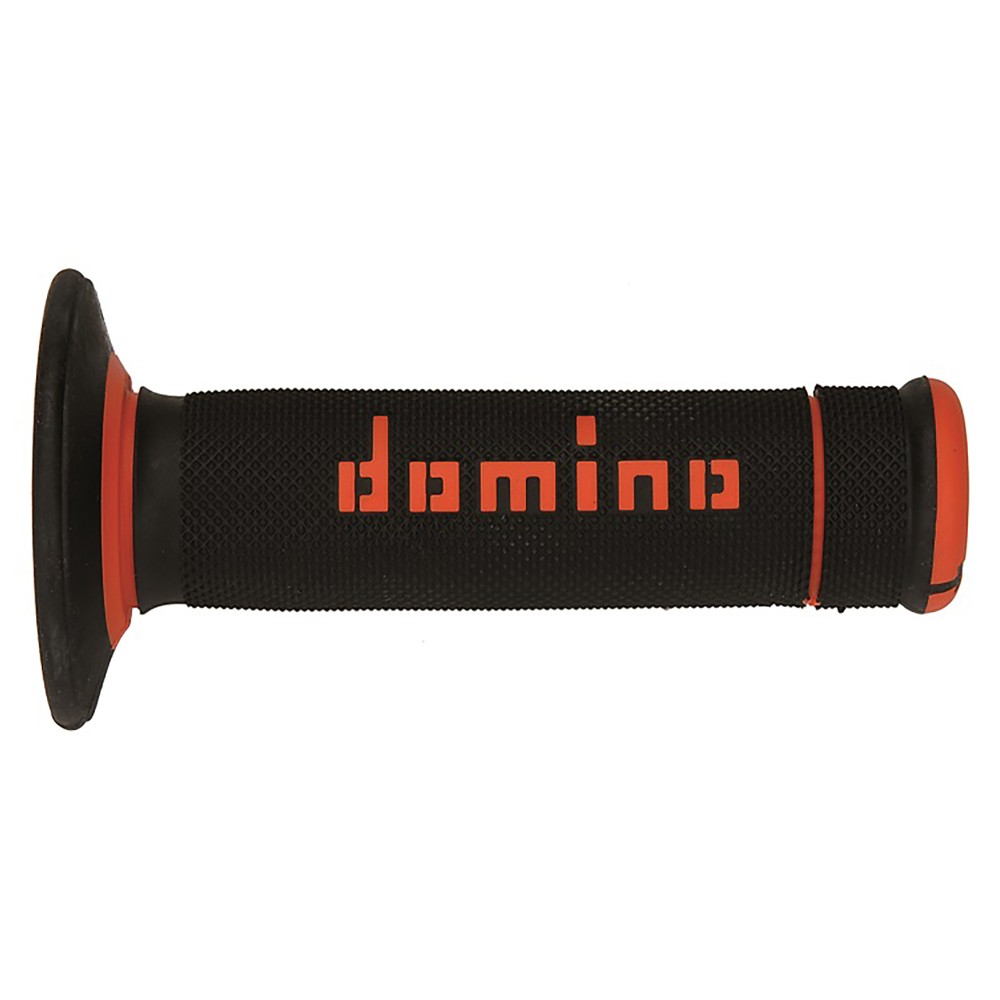 Pair of Grips off-road Domino A020 - black orange Pair of Grips off-road Domino A020 - black orange