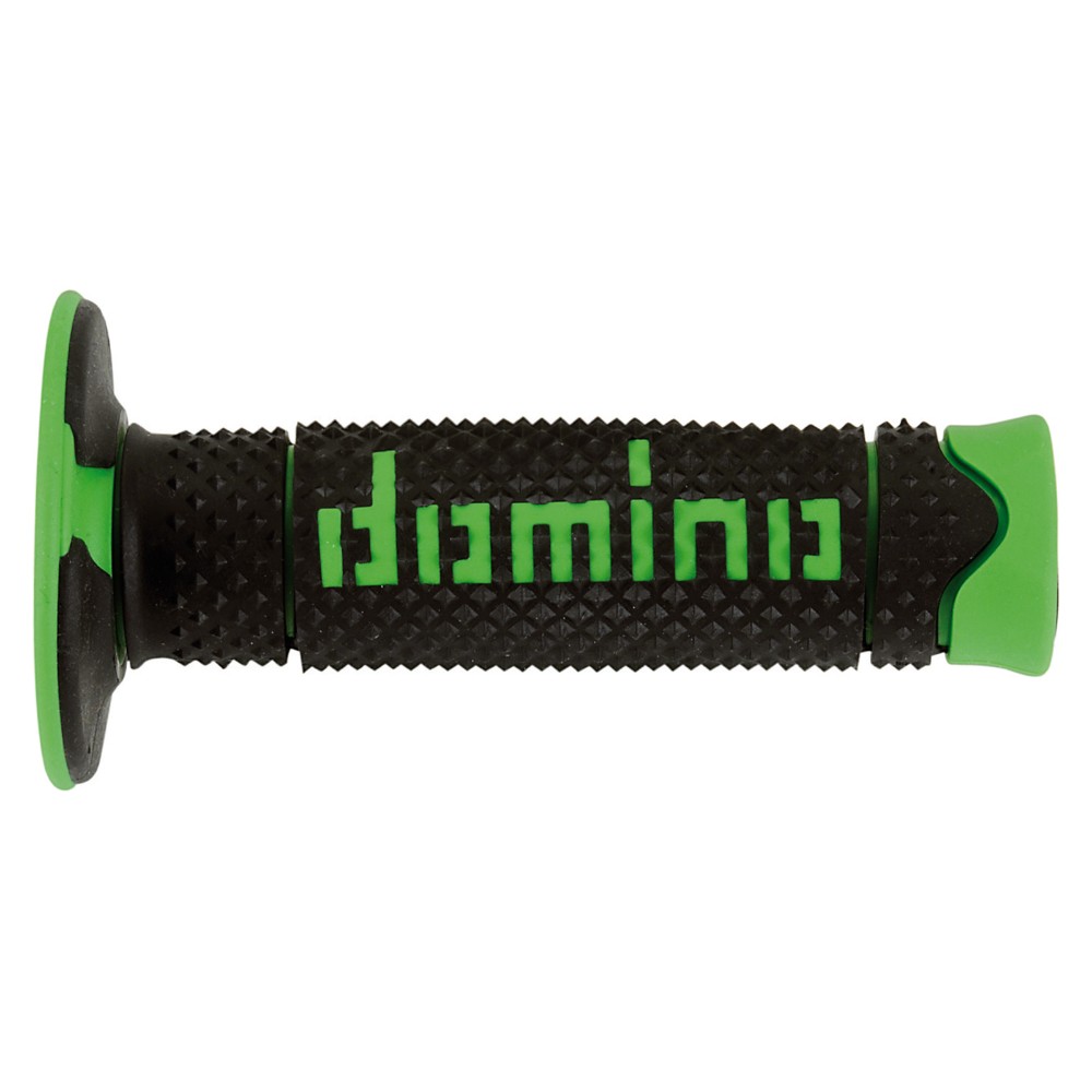 Pair of Grips off-road Domino A260 - black green Pair of Grips off-road Domino A260 - black green
