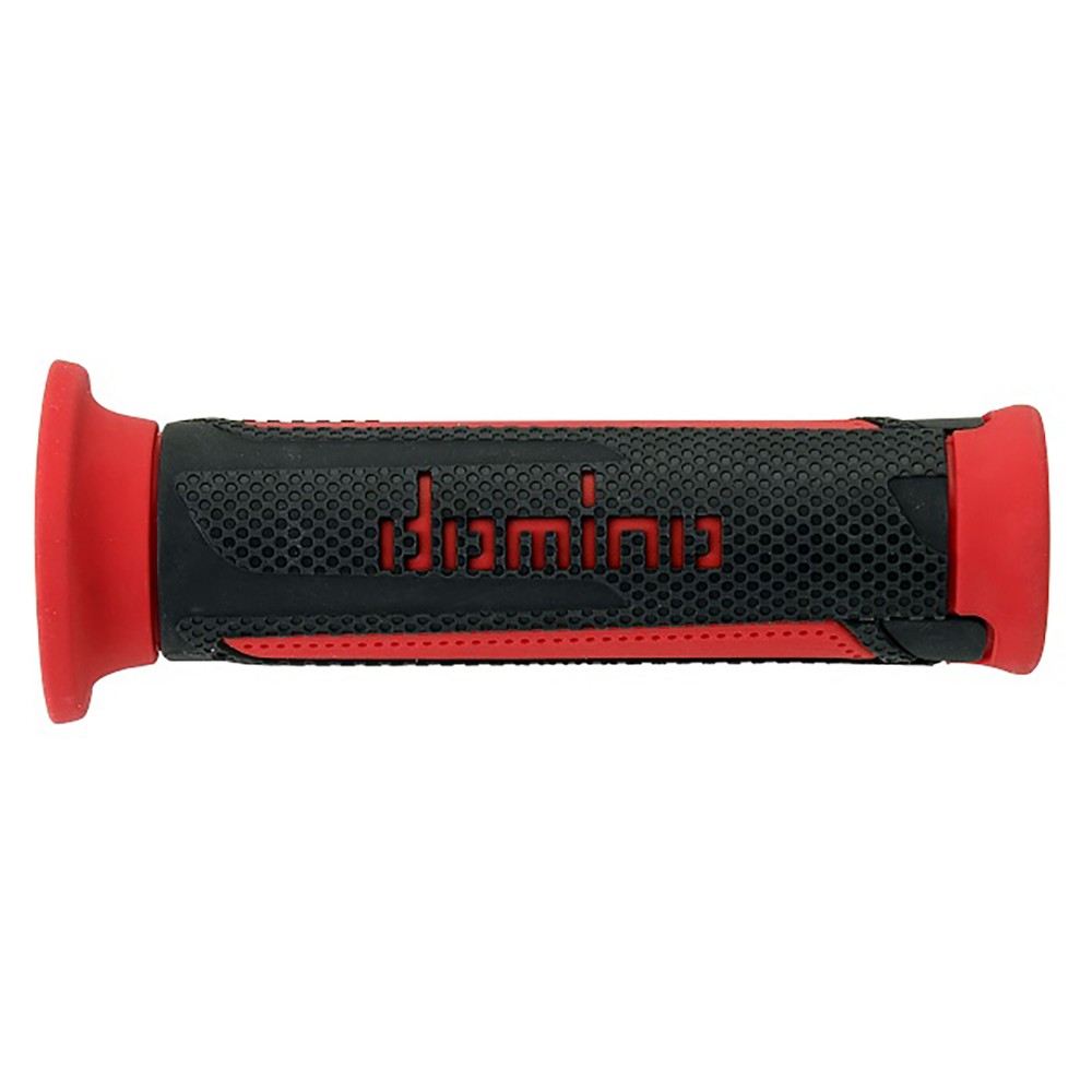 Pair of Grips dual sport Domino A350 - anthracitee red Pair of Grips dual sport Domino A350 - anthracitee red