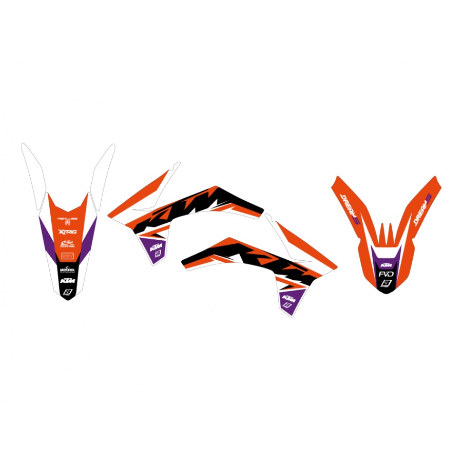 Graphics kit KTM 500 EXC-F (12-13) Dream 5 BL-2537AB
