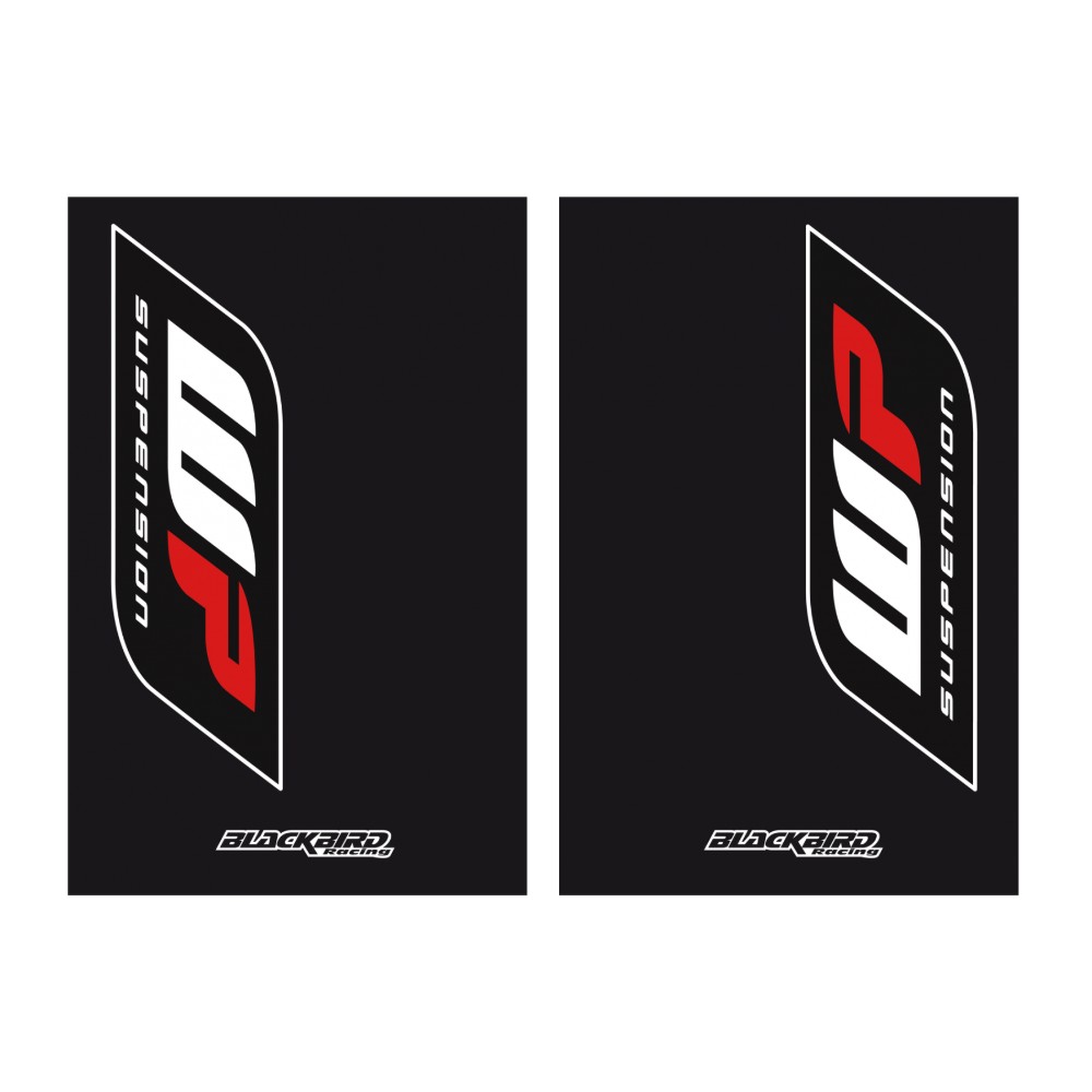 Kit sticker for WP fork guard with black background BL-5015W
