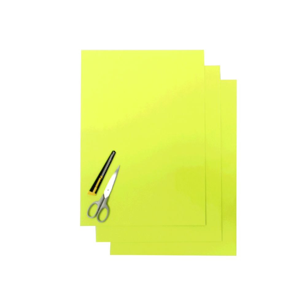 Crystall adhesive sheets neon yellow BL-5051/50