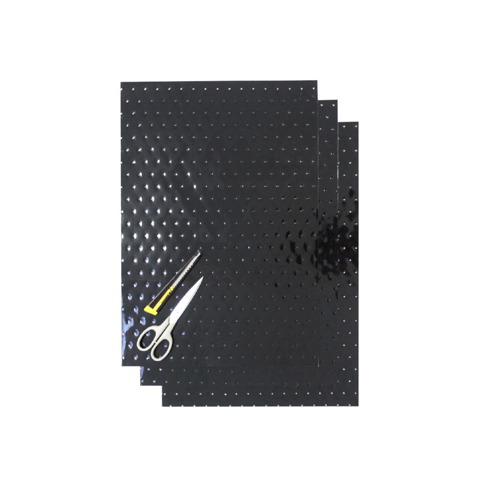 Crystall adhesive sheets black with holes Crystall adhesive sheets black with holes