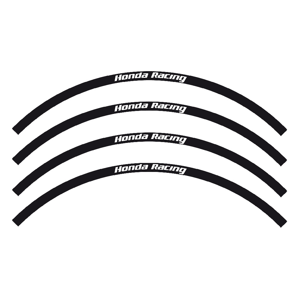 Kit sticker Wheel Honda Racing black Kit sticker Wheel Honda Racing black