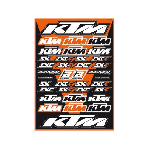 Kit crystall sticker universal Blackbird - KTM Kit crystall sticker universal Blackbird - KTM