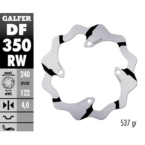 Brake disc Galfer Race Suzuki RMZ 250 (07-25) rear DF350RW