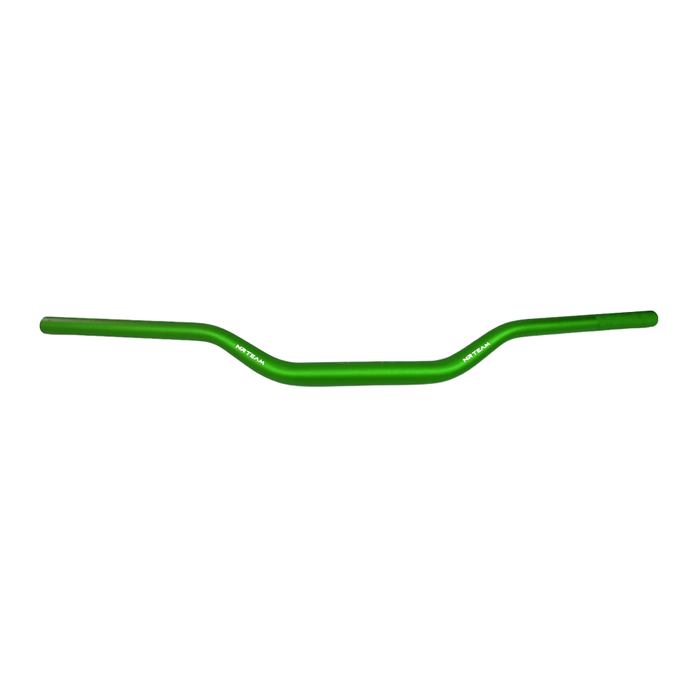 Handlebar NRTeam 28.6 mm low bend green - 6061-T6 Handlebar NRTeam 28.6 mm low bend green - 6061-T6
