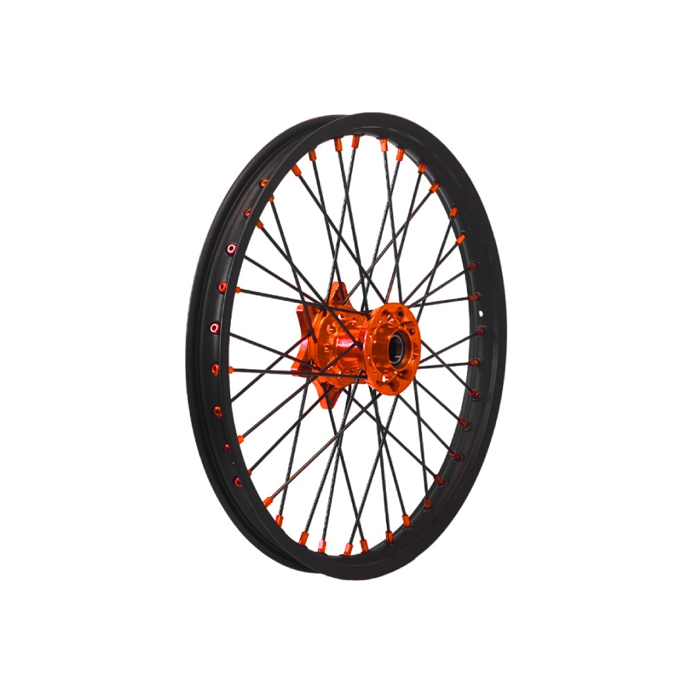Wheel KTM 125 XC-W (17-19) front 21x1.60 orange DS50.FB51A
