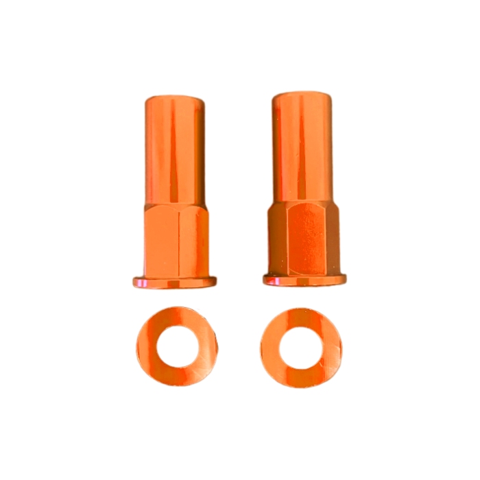 Pair of rim lock nuts orange DS88.5095A