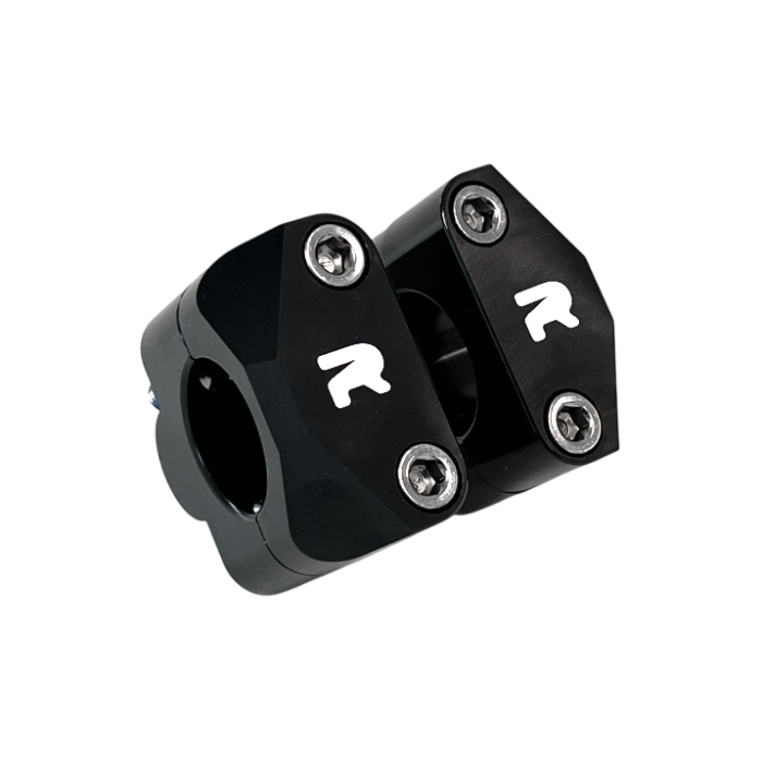 Adapter kit for 28.6 mm handlebars on triple clamps da 22 mm black - NRTeam Adapter kit for 28.6 mm handlebars on triple clamps da 22 mm black - NRTeam