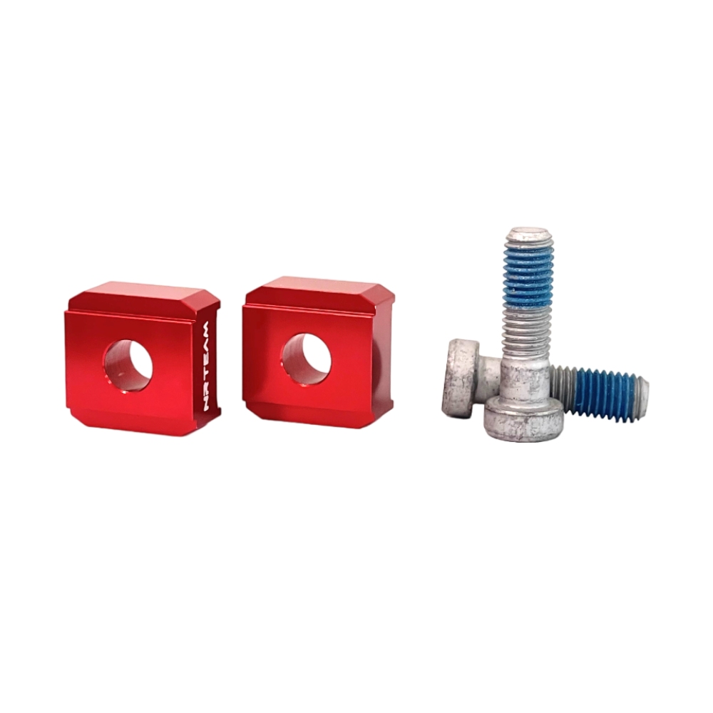 Handlebar riser kit Beta RR 350 (11-24) - 10 mm NRTeam red DS88.6013R