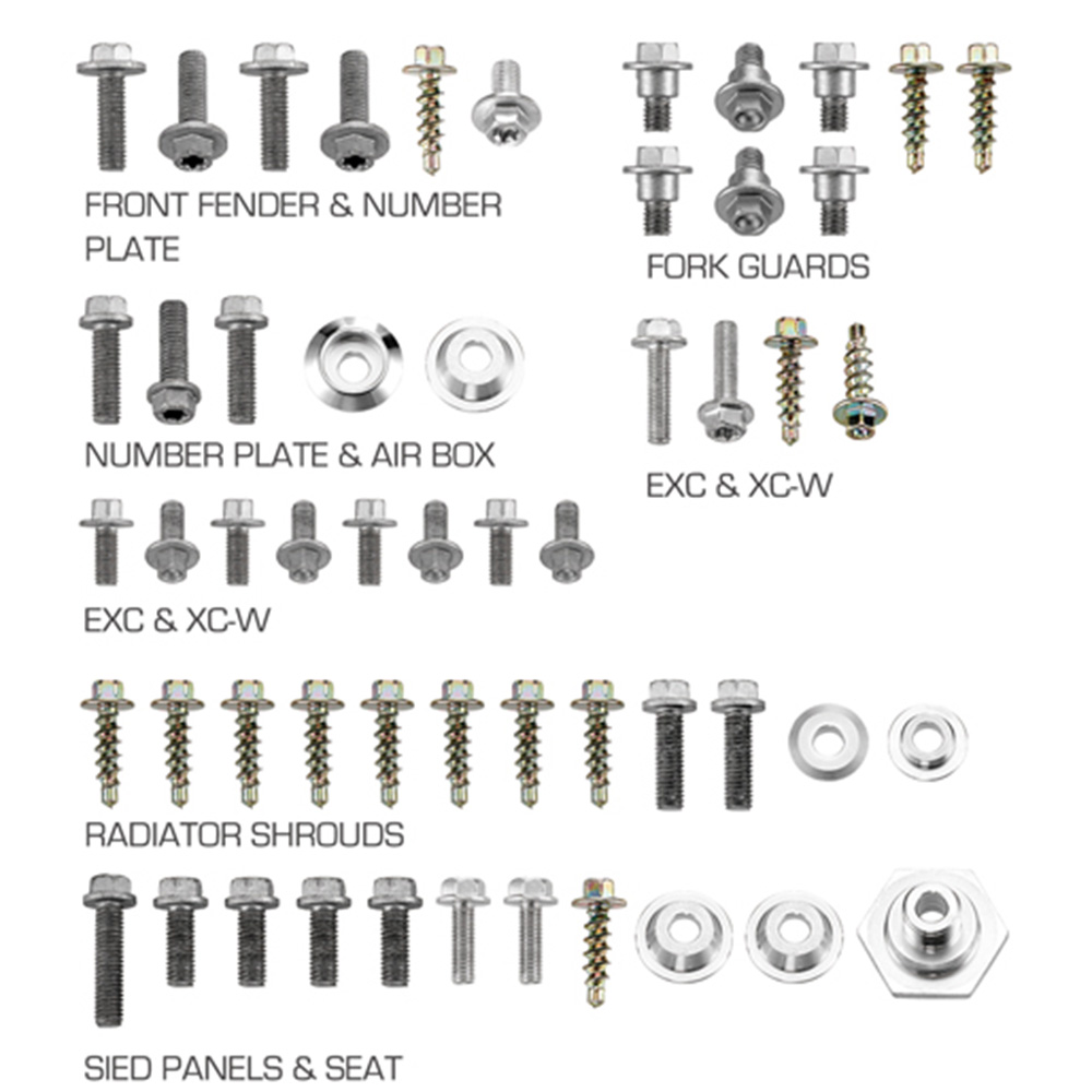 Plastics Screw Kit Husqvarna 125 TE (14-16) DS89.5501