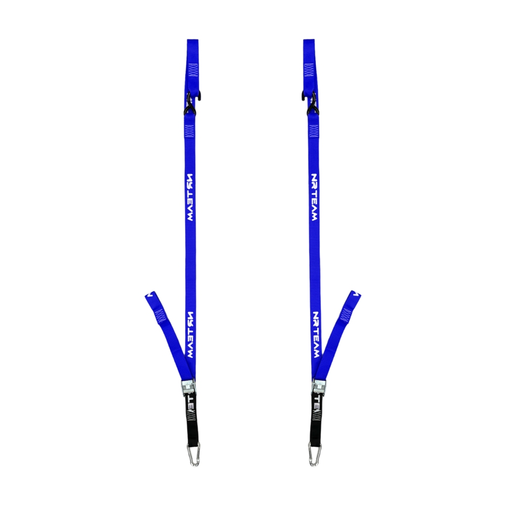 Pair of motorcycle straps Pull Up 38mm NRTeam blue Pair of motorcycle straps Pull Up 38mm NRTeam blue