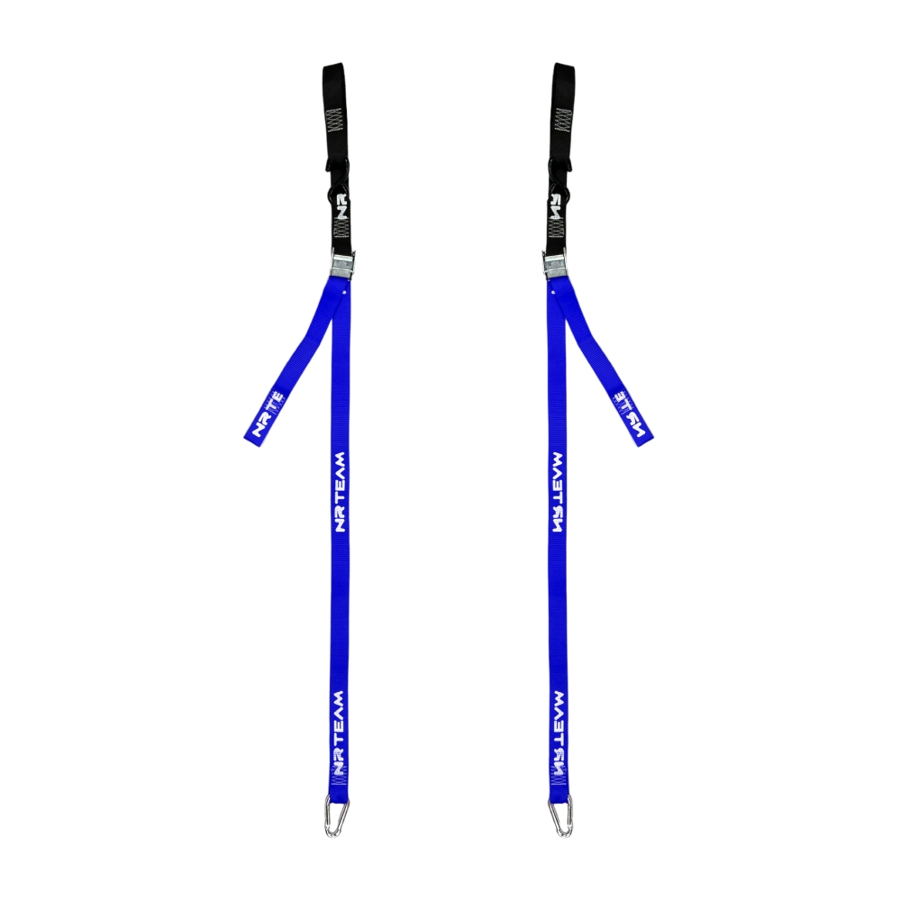 Pair of motorcycle straps Tie Down 38mm NRTeam blue Pair of motorcycle straps Tie Down 38mm NRTeam blue