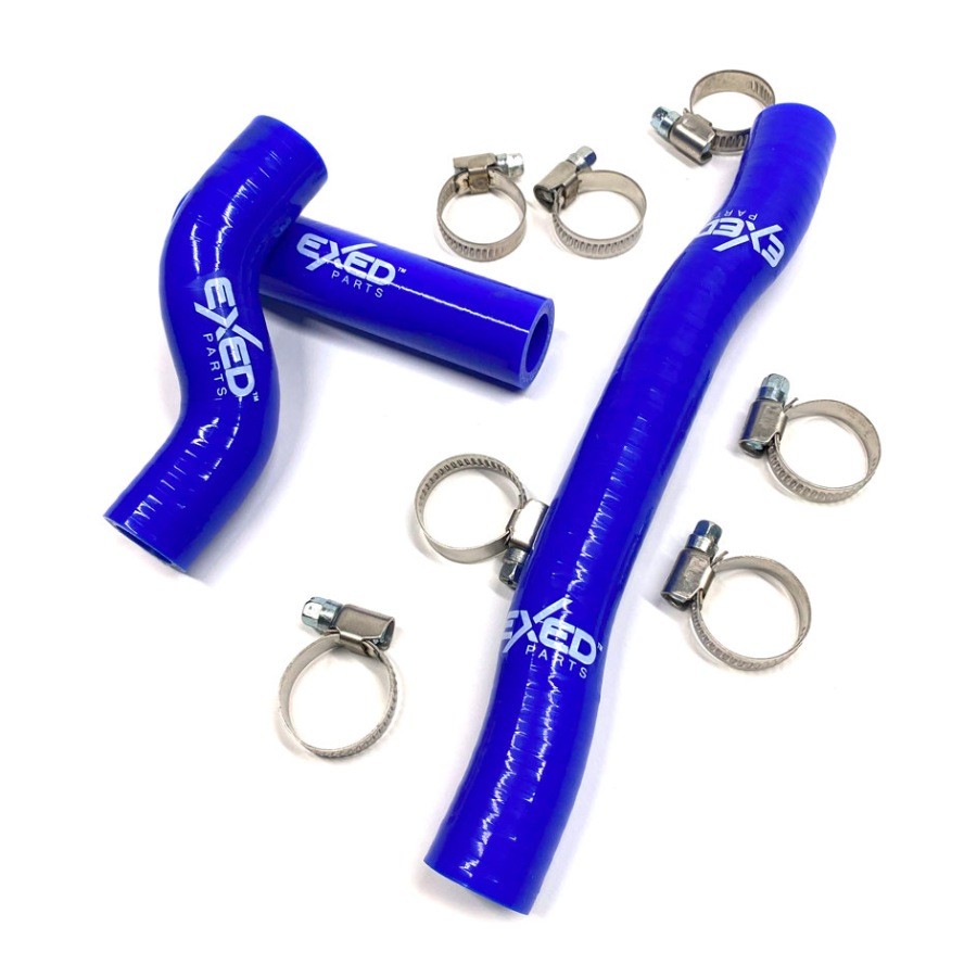 Radiator hoses Husqvarna 250 TE (17-19) blue - Exed E-SH-K1-B