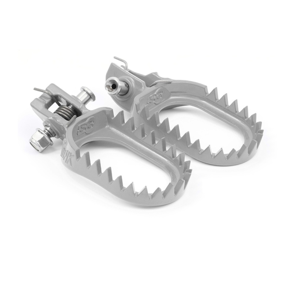 Footpegs steel S3 Gasgas 85 MC (21-24) standard grey ESK-1231-S