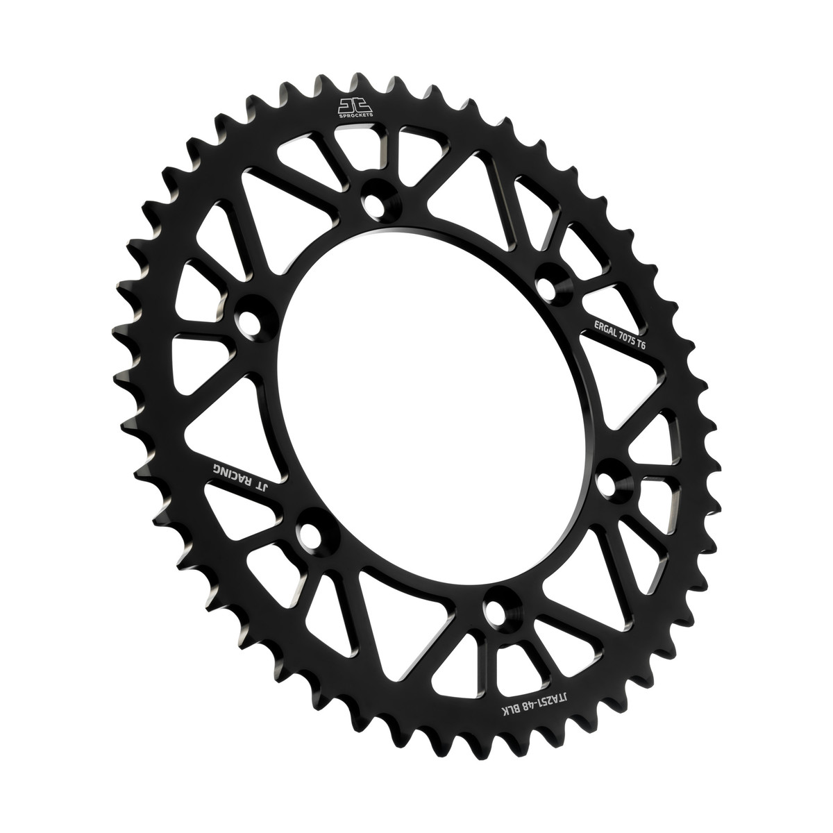 Rear sprocket JT ergal Fantic 450 XEF (22-25) 48 teeth black JTA251.48BLK