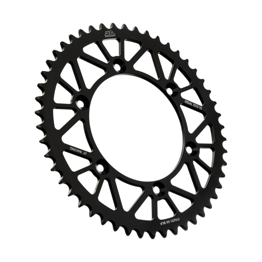 Rear sprocket JT ergal Yamaha YZ 400 F (99) 50 teeth black JTA251.50BLK