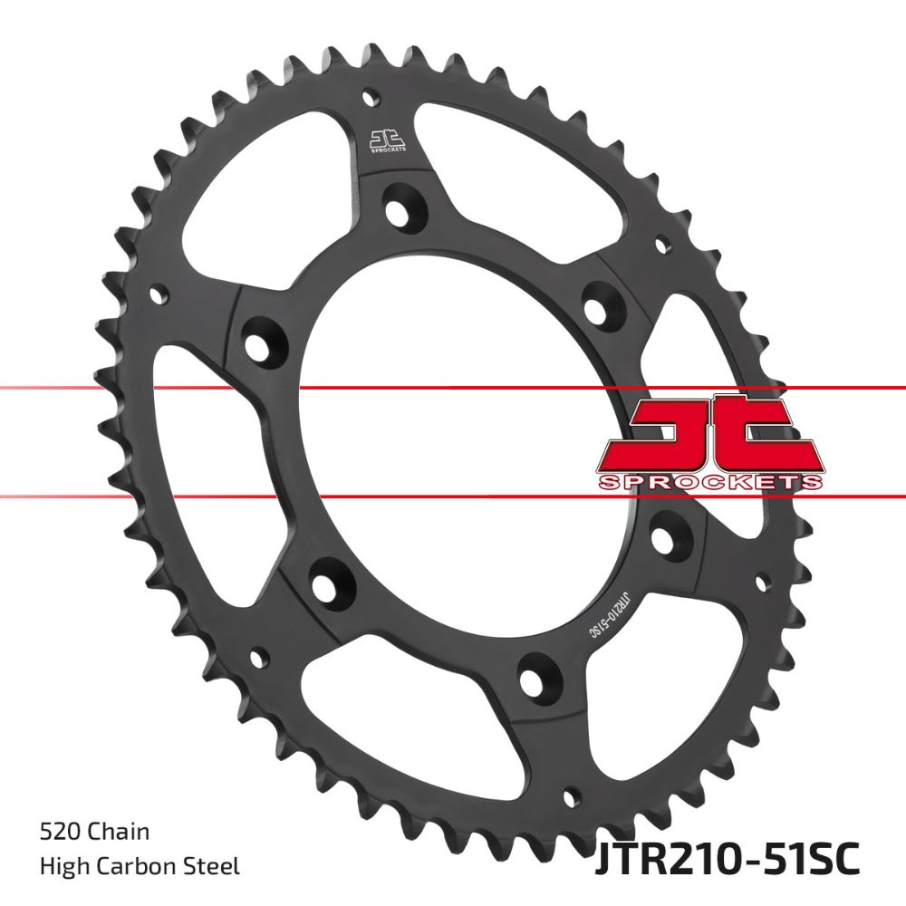 Rear sprocket JT steel Beta RR 350 (13-25) 51 teeth self-cleaning JTR210.51SC