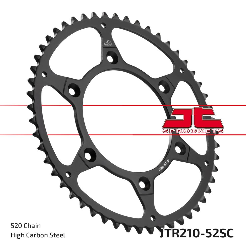 Rear sprocket JT steel Beta RR 200 (19-25) 52 teeth self-cleaning JTR210.52SC