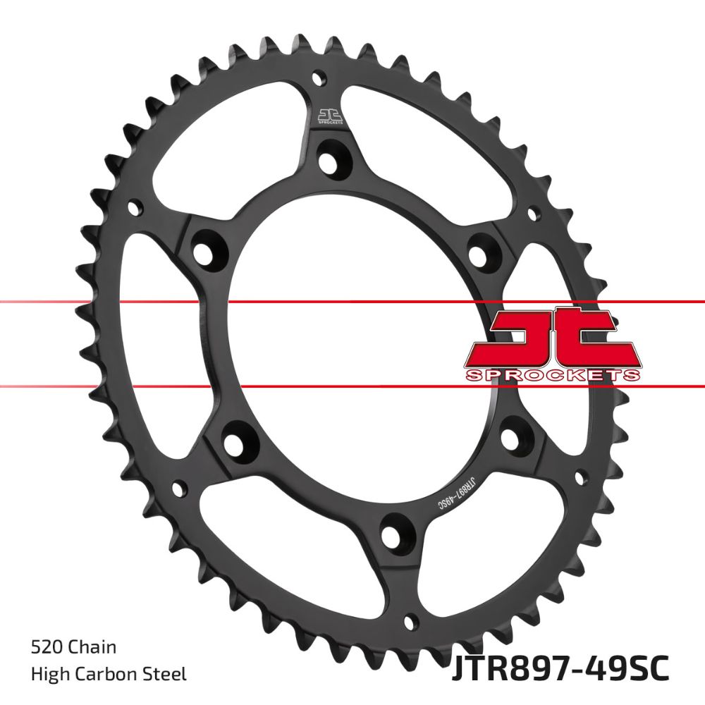 Rear sprocket JT steel Husaberg 450 FE (04-14) 49 teeth self-cleaning JTR897.49SC