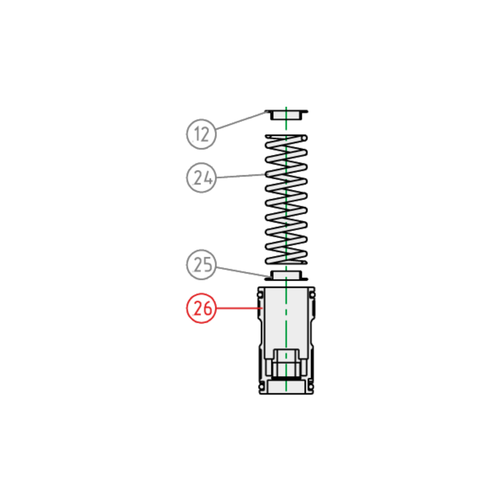 Free piston KYB TM EN/MX 250 (13-18) - Complete K110260000701