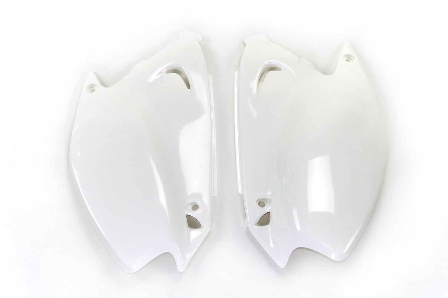 Side number plates Kawasaki KX 125 (03-08) white* KA03739-047