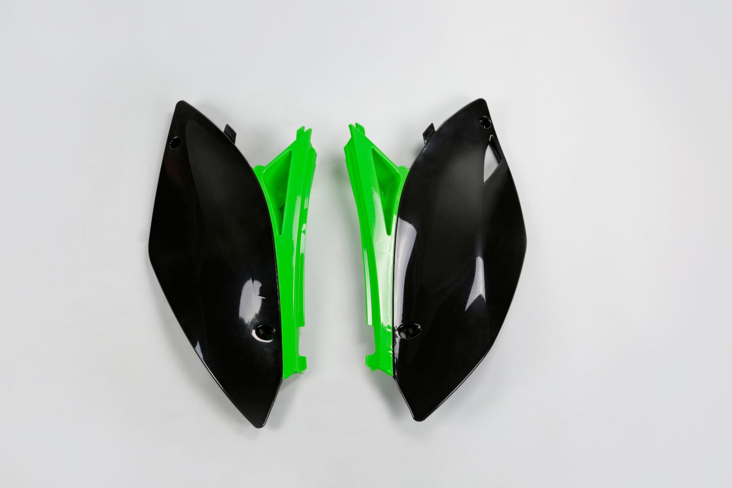Side number plates Kawasaki KX 250 F (09-12) black e green* KA04706-999