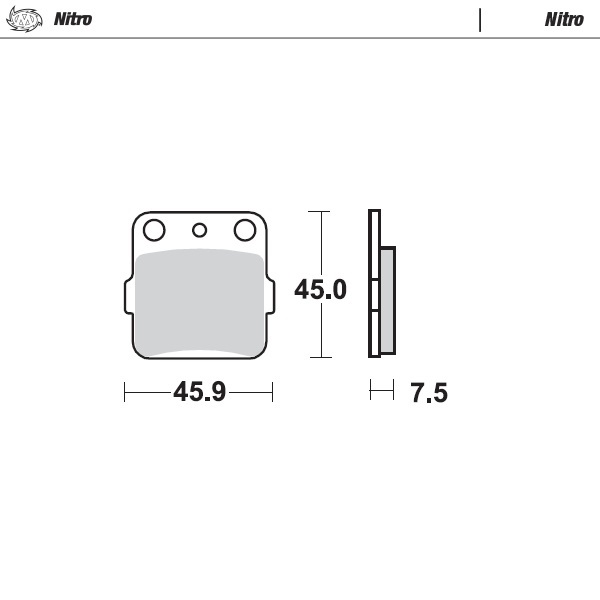 Brake pads Moto Master Honda CR 85 (03-07) front nitro MM-091021