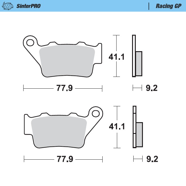 Brake pads Moto Master KTM 125 EXC (99-03) rear GP MM-093212