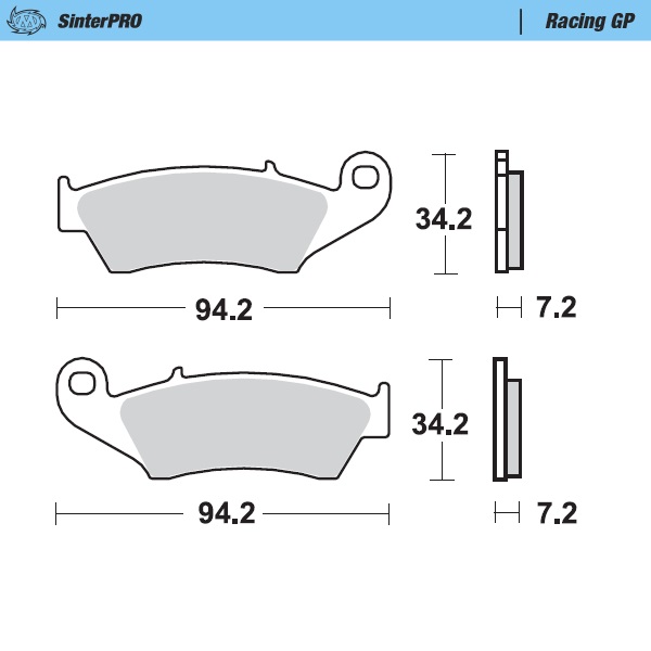 Brake pads Moto Master Kawasaki KX 450 F (06-23) front GP MM-093412