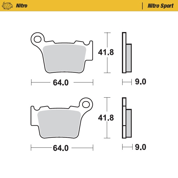 Brake pads Moto Master Husqvarna 65 TC (23-25) front nitro MM-094422
