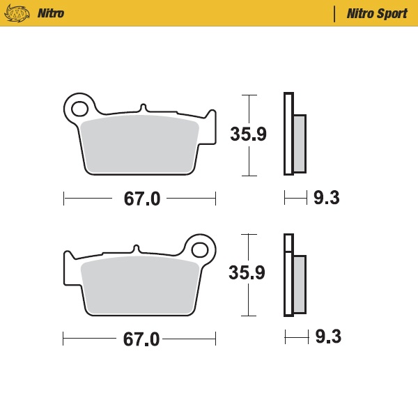 Brake pads Moto Master Beta RR 390 (15-25) rear nitro MM-094522