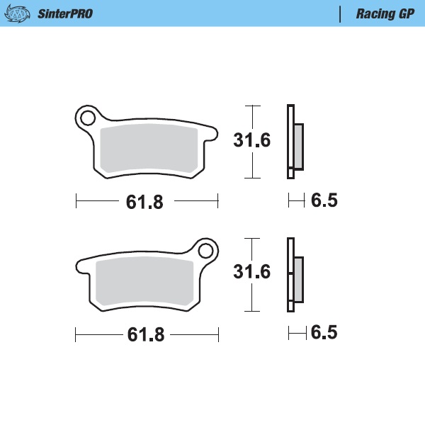 Brake pads Moto Master KTM 85 SX (04-10) rear GP MM-094612