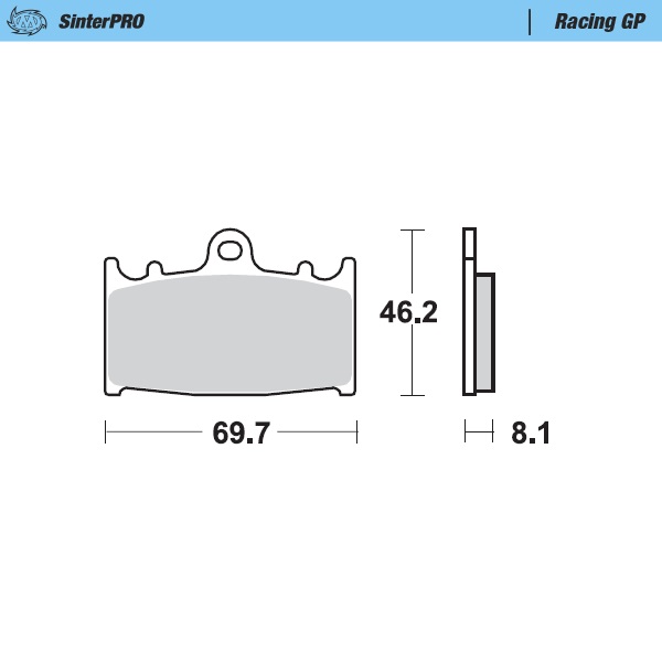 Brake Pads Moto Master GP for SM Racing Caliper Brake Pads Moto Master GP for SM Racing Caliper