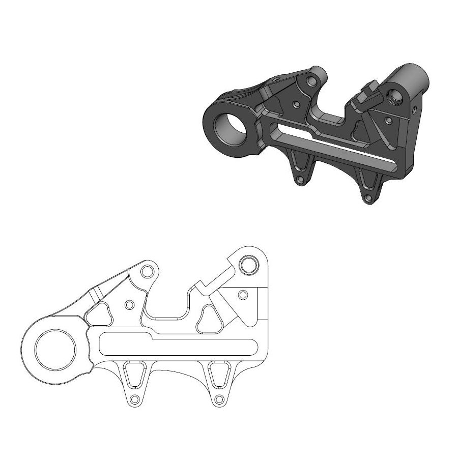 Spacer KTM 250 SX (13-22) rear 240 mm - Moto Master MM-211085