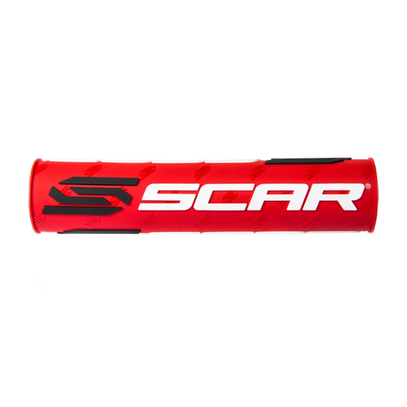 Handlebar pad Scar red and white - Handlebar with crossbar Handlebar pad Scar red and white - Handlebar with crossbar