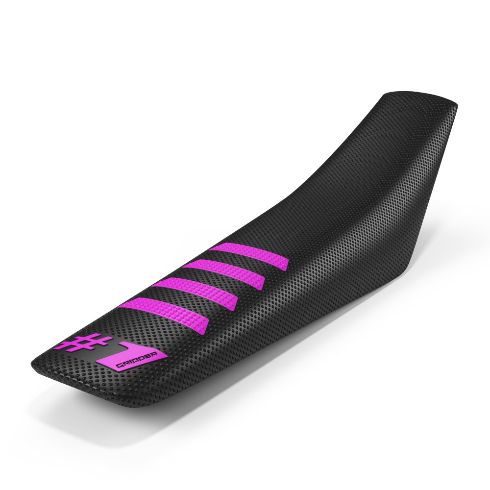 Universal seat cover Onegripper - Ribbed black and rosa