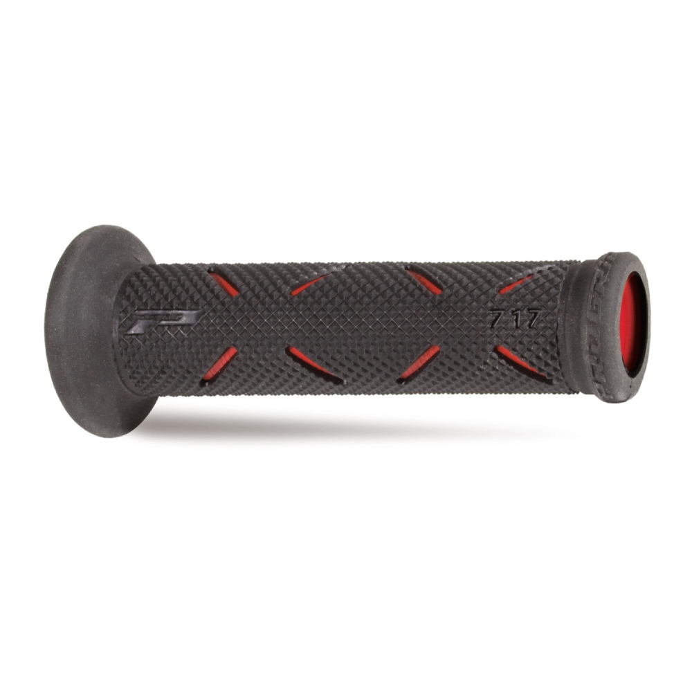 Pair of Grips road-racing Pro Grip 717 - black red Pair of Grips road-racing Pro Grip 717 - black red