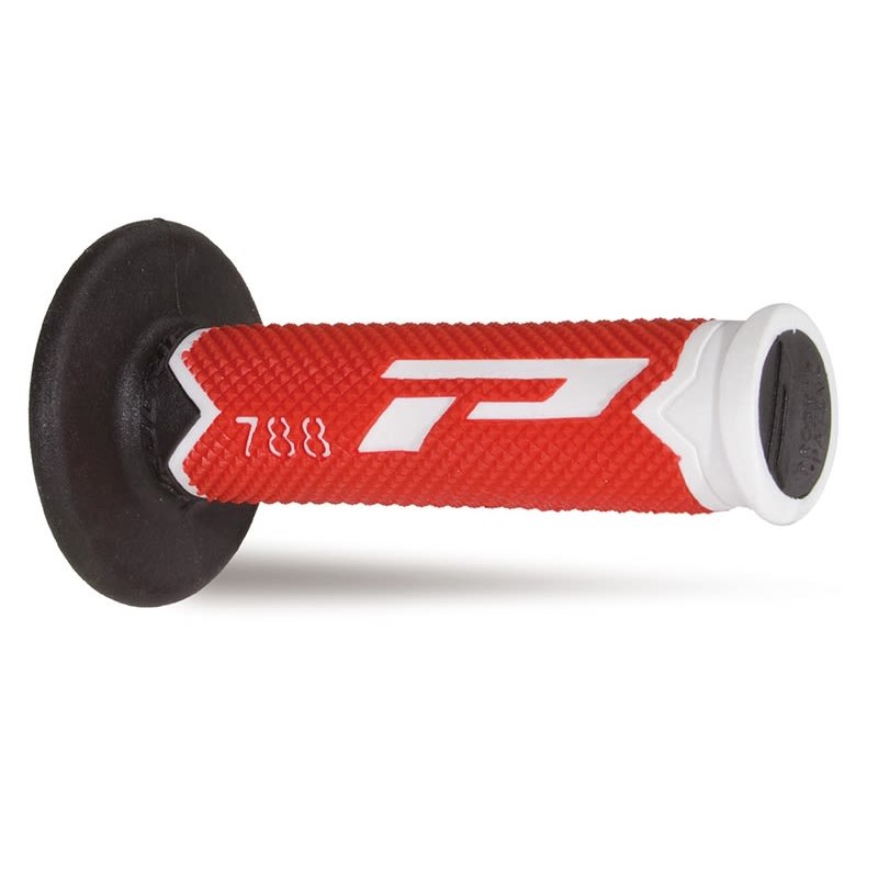 Pair of Grips off-road Pro Grip 788 - white red black Pair of Grips off-road Pro Grip 788 - white red black