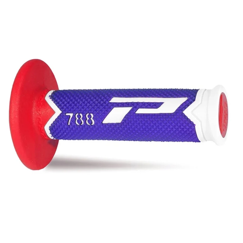 Pair of Grips off-road Pro Grip 788 - white blue red Pair of Grips off-road Pro Grip 788 - white blue red