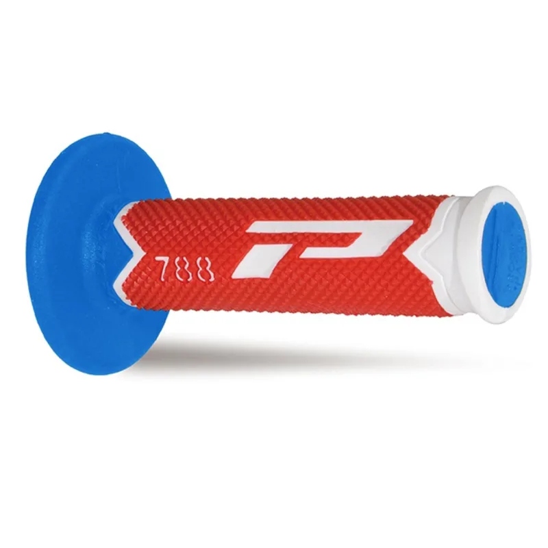 Pair of Grips off-road Pro Grip 788 - white red light blue Pair of Grips off-road Pro Grip 788 - white red light blue