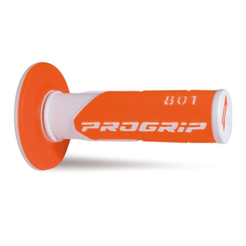 Pair of Grips off-road Pro Grip 801 - white neon orange Pair of Grips off-road Pro Grip 801 - white neon orange