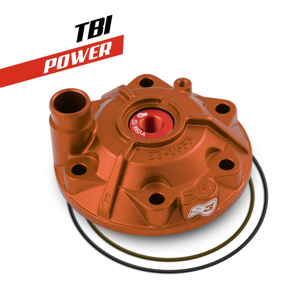 Cylinder head S3 KTM 300 EXC (24-27) - Power orange PWR-163-300-O