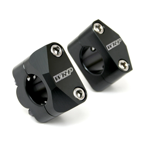 Adapter kit for 28.6 mm handlebars on triple clamps da 22 mm black - WRP Adapter kit for 28.6 mm handlebars on triple clamps da 22 mm black - WRP